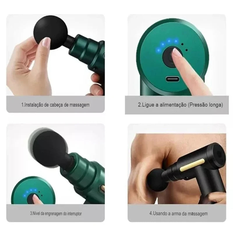RelaxForce Mini Massageador Elétrico
