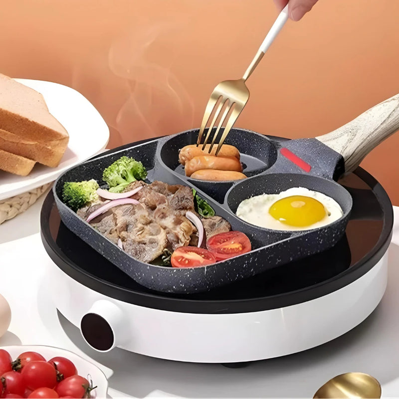 TriPan Pro antiaderente com 3 divisórias