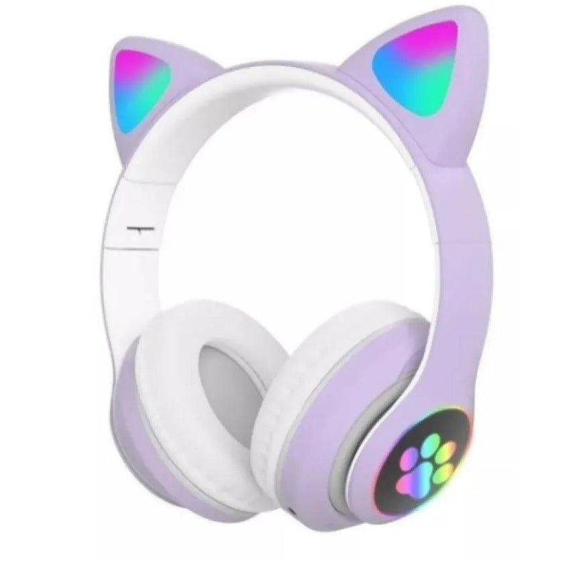 Fone Gatinho Sem Fio Com Led
