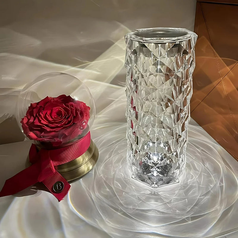 Luminária Diamante Cristal Touch & Remote