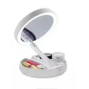 LumiBelle Espelho Com Led De Mesa Com Aumento 10x Led Luz Dobrável