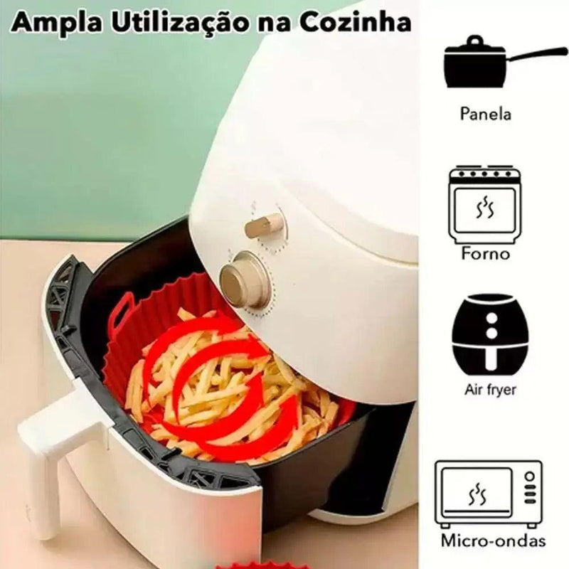 Kit CrispFlex Formas de Silicone para AirFryer  6 Medidas