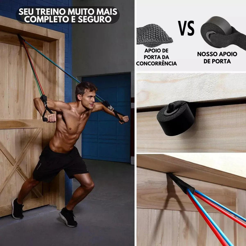 11 Pçs / Elásticos De Treino Fitness Exercício Resistência