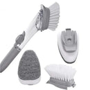 CleanBrush Pro  Escova de Limpeza Dispensador de detergente 2 em 1