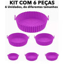 Kit CrispFlex Formas de Silicone para AirFryer  6 Medidas