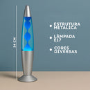 Lava Lamp – Luminária de Bolhas Decorativa Efeito Lava