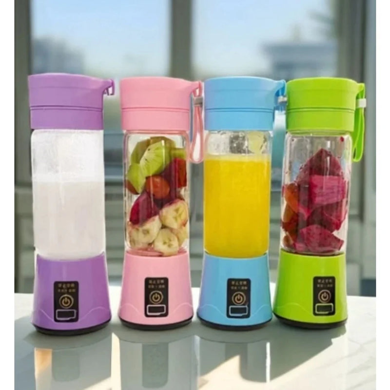 PortaShake Mini Liquidificador Portátil Recarregável Micro Usb Com 6 Lâminas