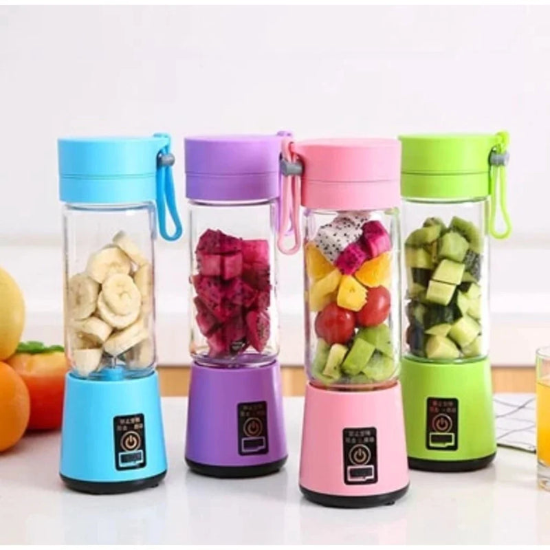 PortaShake Mini Liquidificador Portátil Recarregável Micro Usb Com 6 Lâminas