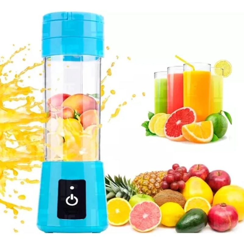 PortaShake Mini Liquidificador Portátil Recarregável Micro Usb Com 6 Lâminas